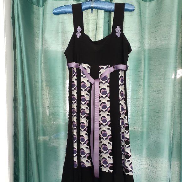 Black & Purple Dress - Picture 3 of 5